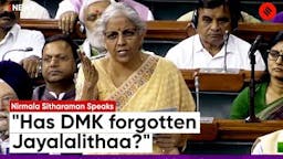 Nirmala Sitharaman Highlights Plight of Women, Recalls Jayalalithaa&#39;s Saree Incident In TN Assembly