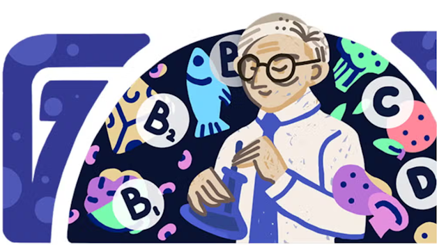 Casimir Funk, the biochemist, is commemorated on Google Doodle for his 140th birthday - People News Time